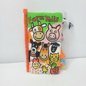 Little‎ Jellycat Farm Tails Soft Cloth Interactive Book Crinkle Sensory